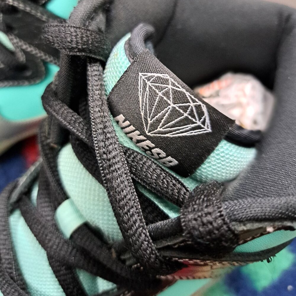 %Size 12 - Nike SB Dunk High Premium x Diamond Supply Co. Tiffany Men / A 14 - Picture 16 of 16